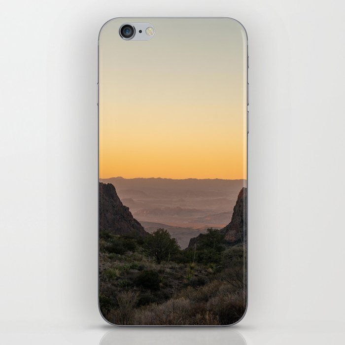 Through the Window - Chisos Mountains, Big Bend National Park, Texas, USA iPhone Skin