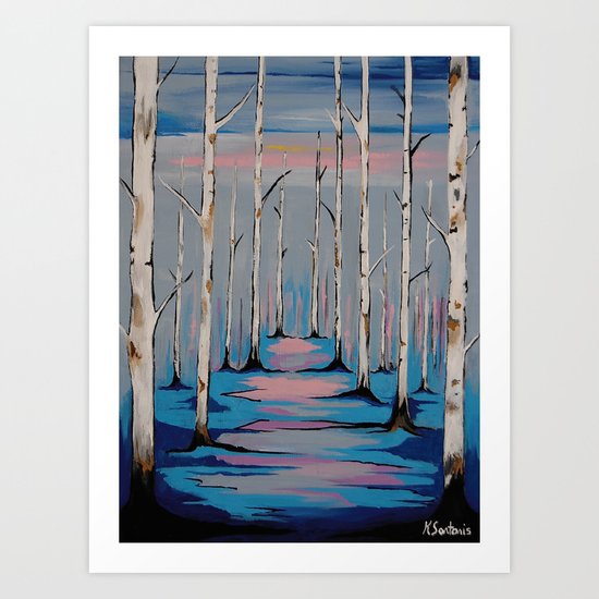 Nature and the Blues Art Print