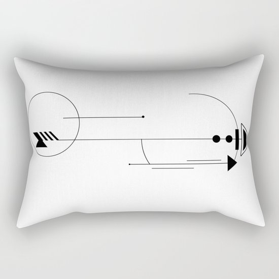 Geometric Arrow Rectangular Pillow