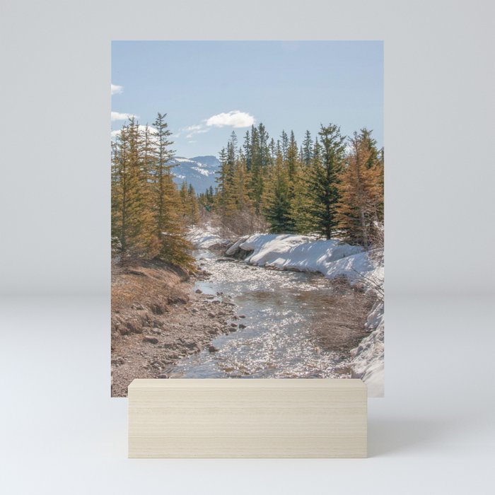 Rocky Mountains | Canada travel photography | Bright and pastel colored photo print |   Mini Art Print