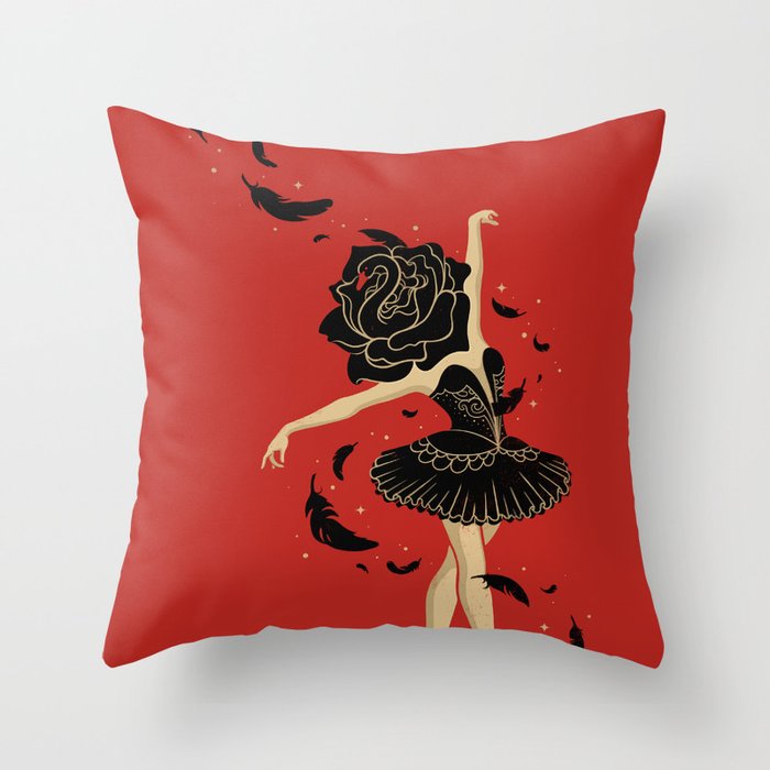 swan contour pillow
