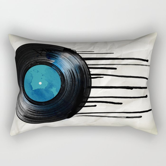 vinyl drip Rectangular Pillow