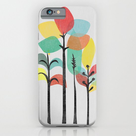 Tropical Groove (gray) iPhone & iPod Case