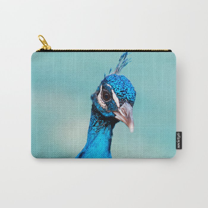 Peacock blue 46 Carry-All Pouch