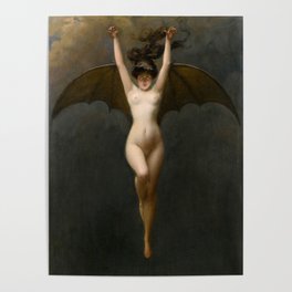 The Bat-Woman, by Albert Joseph Pénot Poster