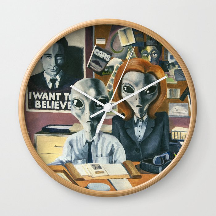 X-Files - Agent Grey Wall Clock