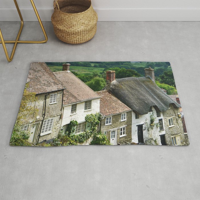 Great Britain Photography - Beautiful Street In Shaftesbury Town Rug