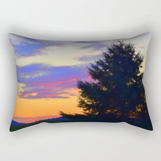 West Brome Sunset Landscape Rectangular Pillow