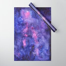 Galaxy Pattern Watercolor Wrapping Paper