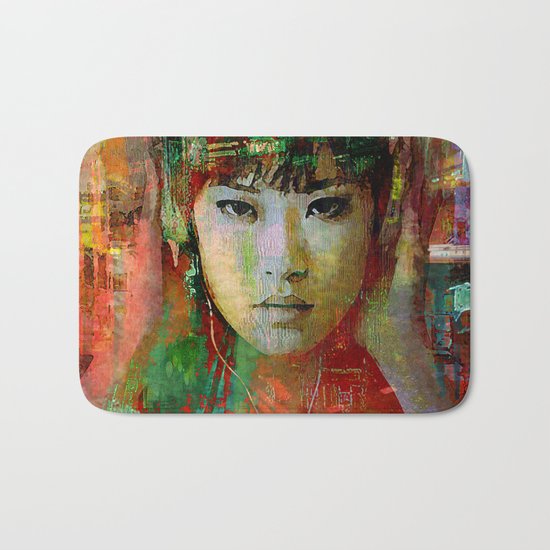 listen music in the city Bath Mat