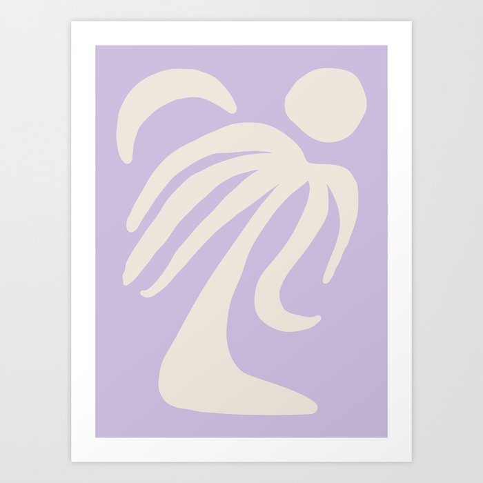 Palm Lilac Art Print