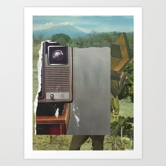 tv cowboy Art Print