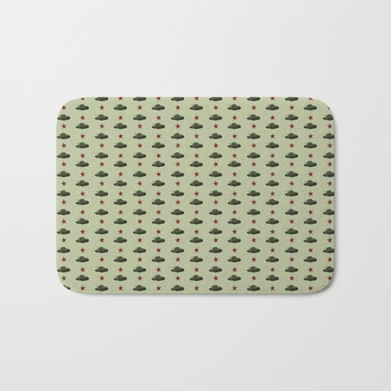 Tank pattern Bath Mat