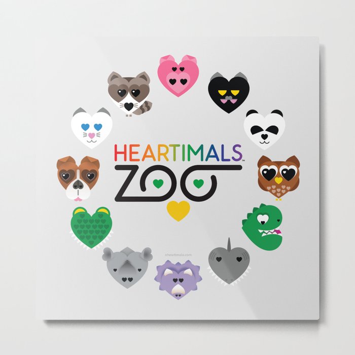 HEARTIMALS™ ZOO Metal Print