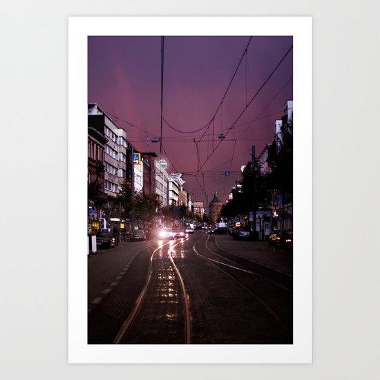 Mannheim City Art Print