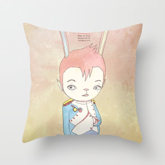 PAULPOLEON BONAPARTE PIERROT VIII Throw Pillow