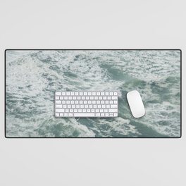Seafoam — Ocean Nature Photograph Desk Mat