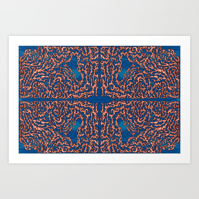Belief - Symmetrical Abstract Expressionism Art Print