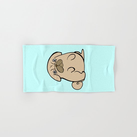 Pug Hand & Bath Towel