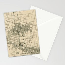 Lancaster, USA - Vintage City Map - United States of America Stationery Card