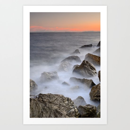 Boiling sea Art Print