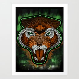 Tribal Tiger Art Print