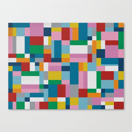 Map Tex Canvas Print