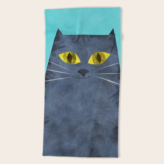 Tabby Beach Towel
