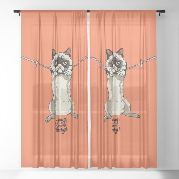 Hang in There Baby Cat Art Print by Huebucket | Society6