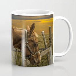 Saddle Horse on the Prairie Coffee Mug