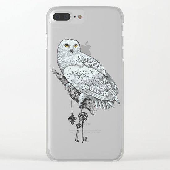 Secrets of the Snowy Owl Clear iPhone Case
