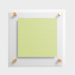 Retro Modern Japanese Tile Spring Green Floating Acrylic Print