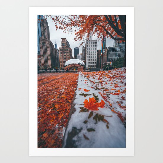 Fall And Winter Chicago Art Print By Mattbweitz Society6