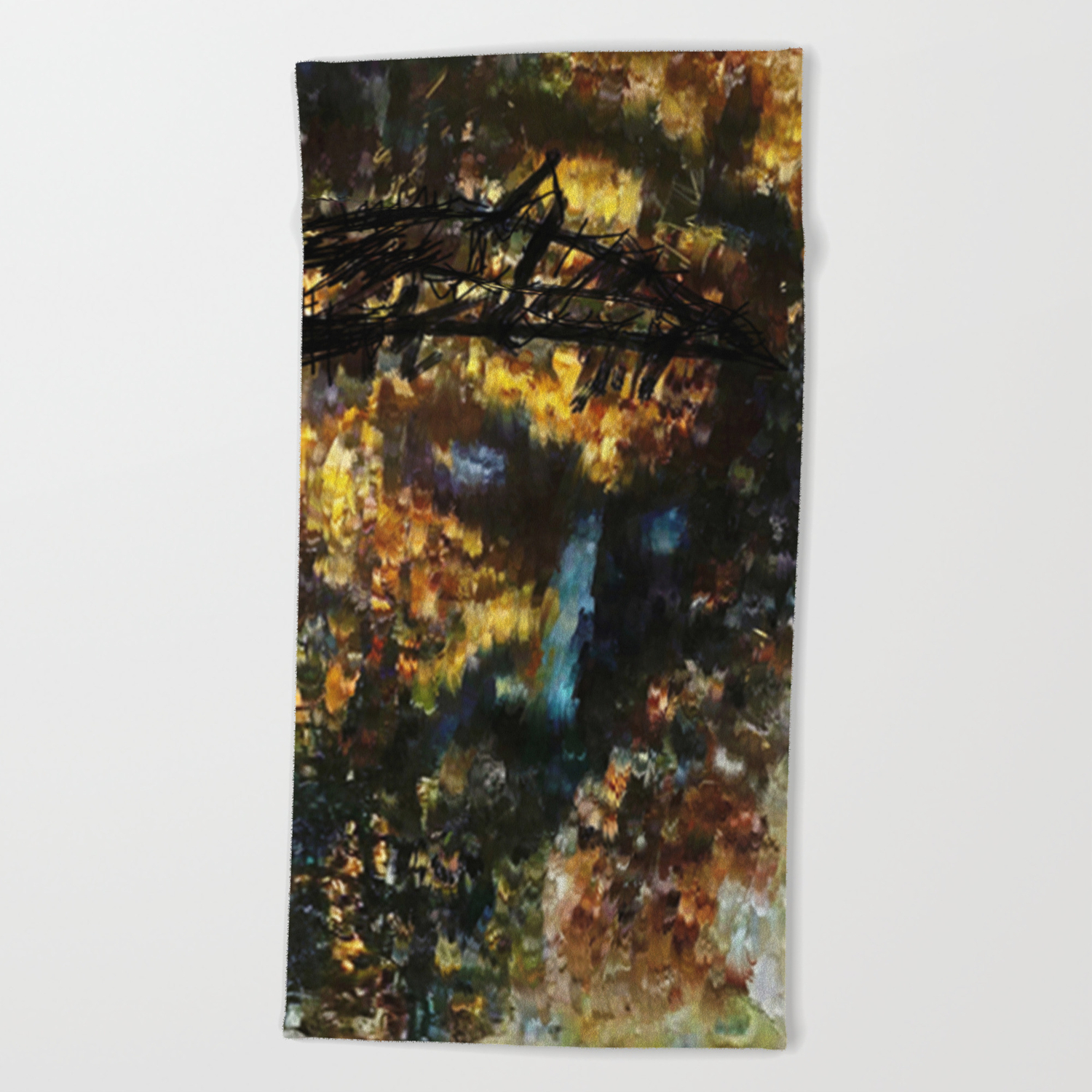 Jesus Christ Abstract Painting Beach Towel By Kartrtick101 Society6
