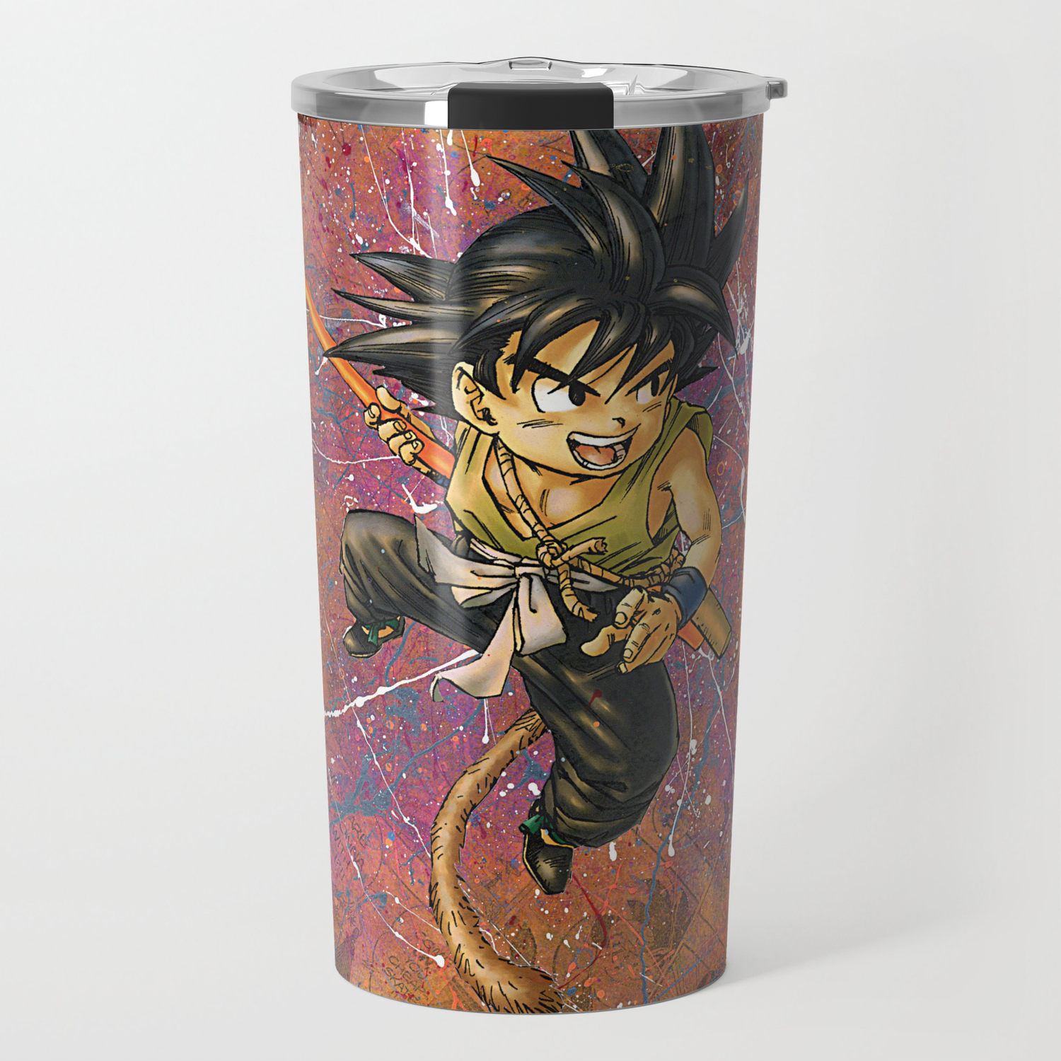 Dragon Ball Kid Goku Manga Comic Anime Collage Superhero Comic Book Art Travel Mug By Comic2canvas Society6