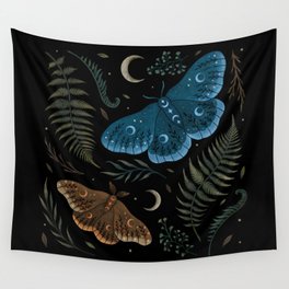 Moths and Ferns Wall Tapestry