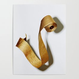 Gold Toilet Paper Poster