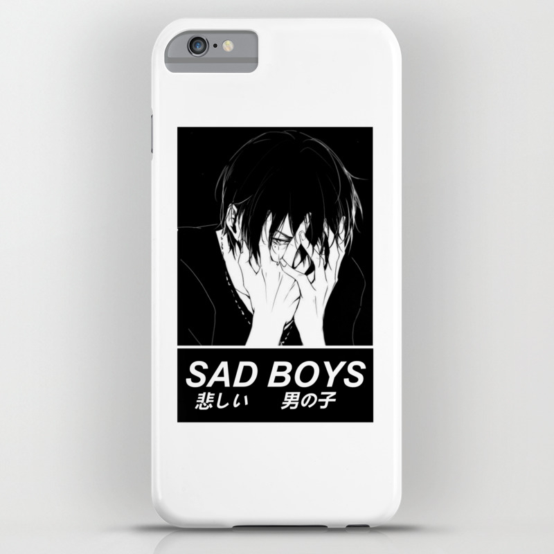 Sad Boys Sad Japanese Anime Aesthetic Iphone Case By Poser Boy