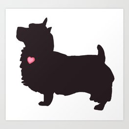 My Australian Terrier Heart Belongs To You Art Print