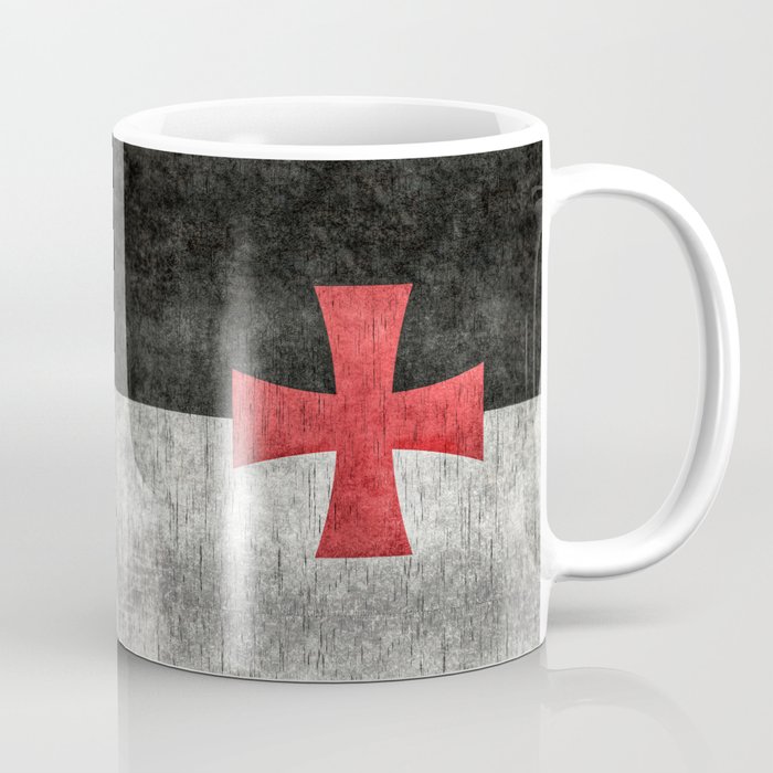 Knights Templar Symbol in grungy textures Coffee Mug