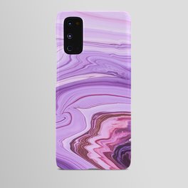 Violet Purple Liquid Marble Crystal  Android Case