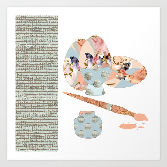 Painted Eggs Art Print