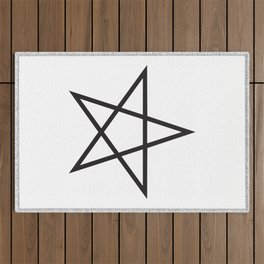 Pentangle Ancient Symbol Outdoor Rug