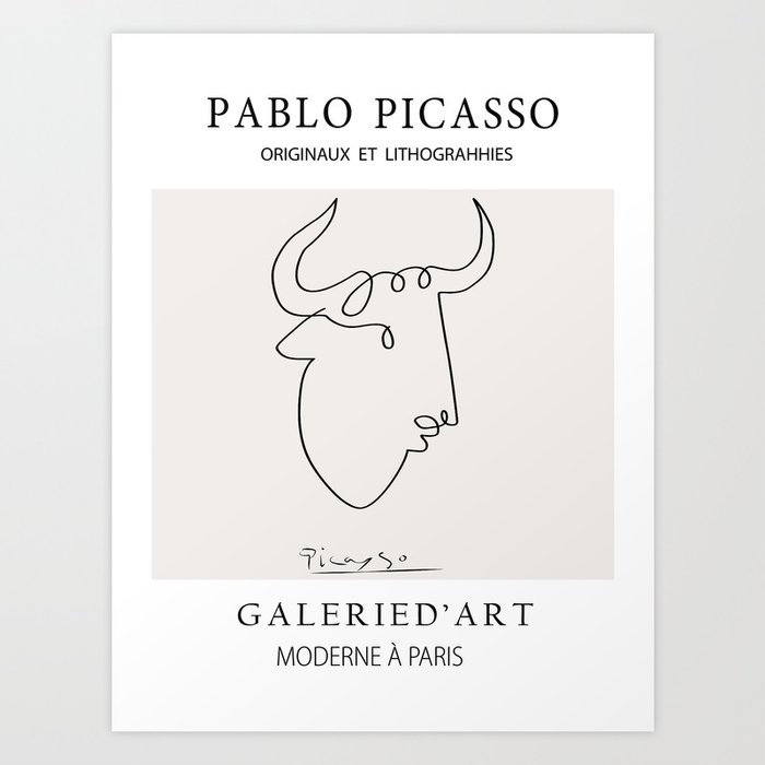 Picasso Bull Framed Art Prints for Sale - Fine Art America