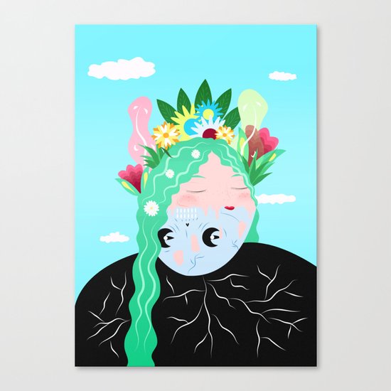 hi spring Canvas Print