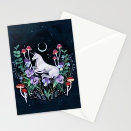 Unicorn Garden Stationery Card