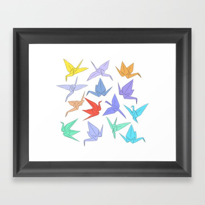 Free Shipping* 100 small origami cranes in Japanese pattern origami paper