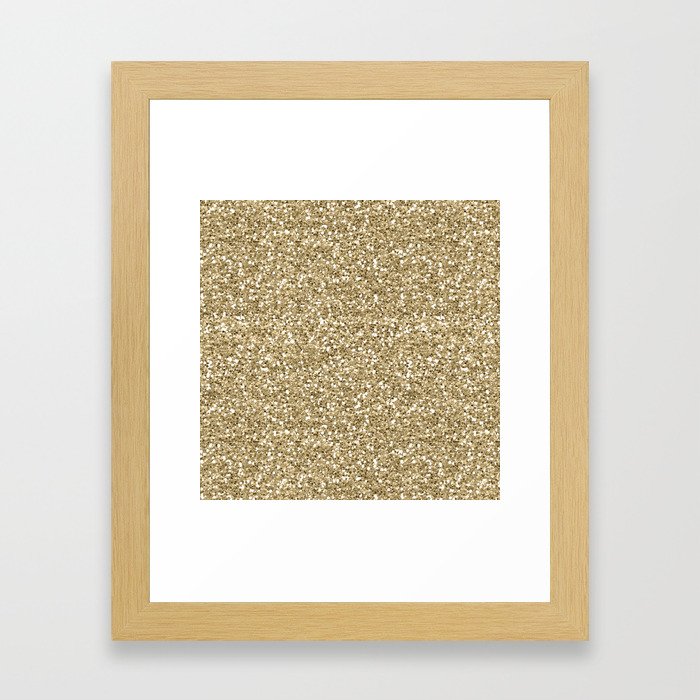 Glitter - Gold 1. Framed Art Print
