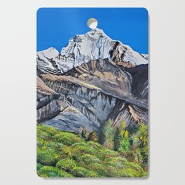 Mount Everest from Nepal Himalayan Mountains Cutting Board