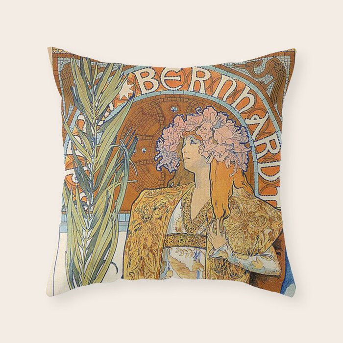 alphonse mucha pillows